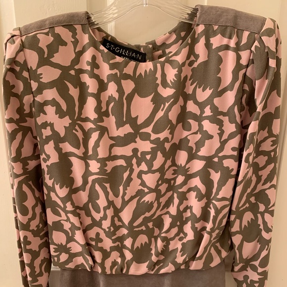 St Gillian By Kay Unger Pink Floral Silk Dress - Picture 3 of 11